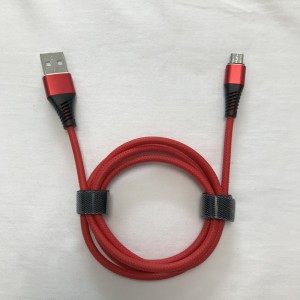 TPE Sạc nhanh Vòng nhôm Vỏ uốn cong Cáp dữ liệu USB cho micro USB, Loại C, sạc sét iPhone và đồng bộ hóa